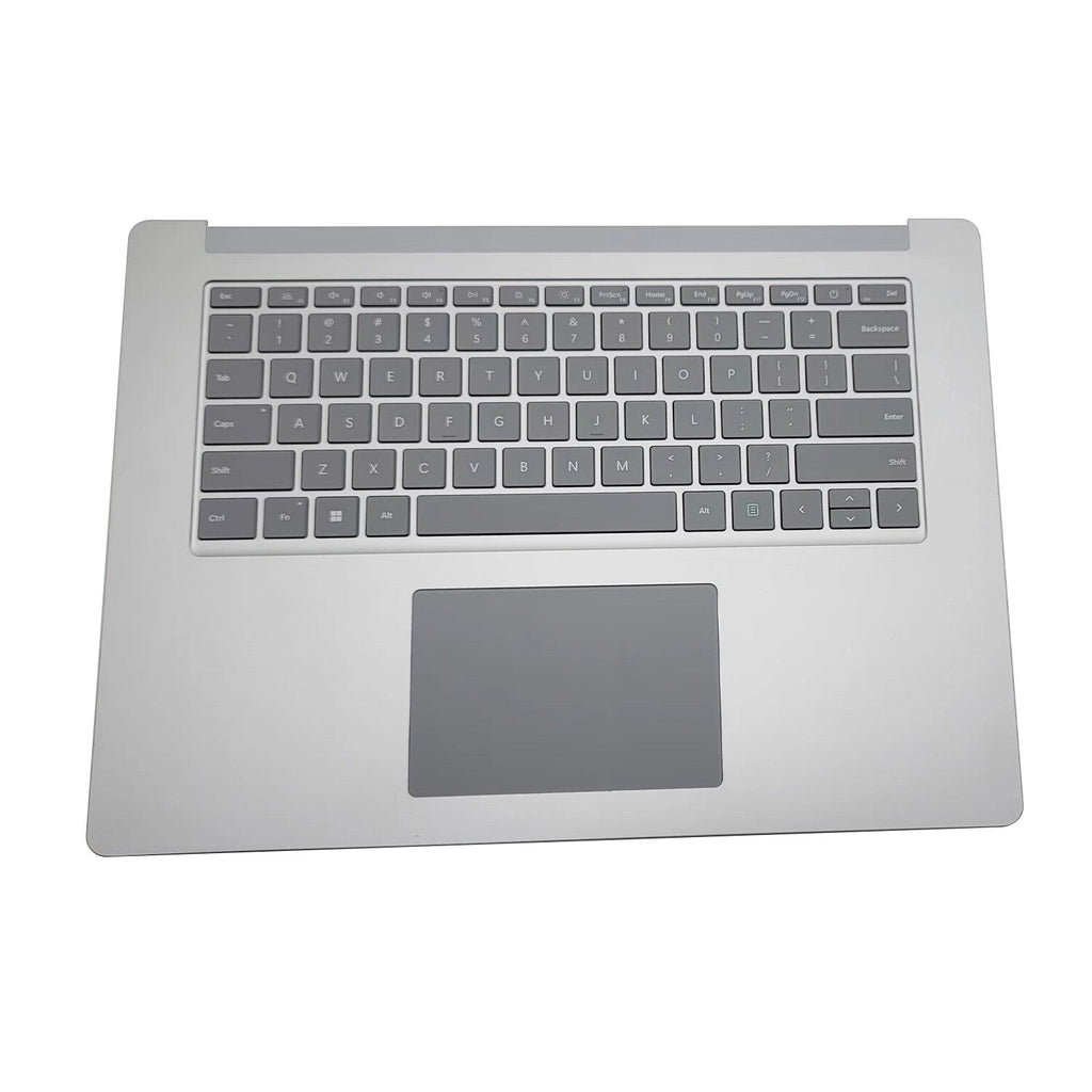 New Silver Palmrest Keyboard Touchpad For Microsoft Surface Laptop 3 15" 1873 US