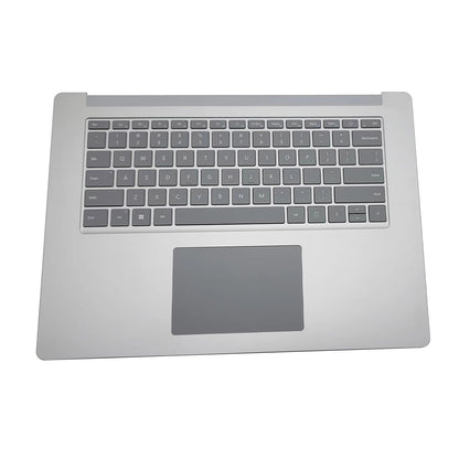 New Silver Palmrest Keyboard Touchpad For Microsoft Surface Laptop 3 15" 1873 US