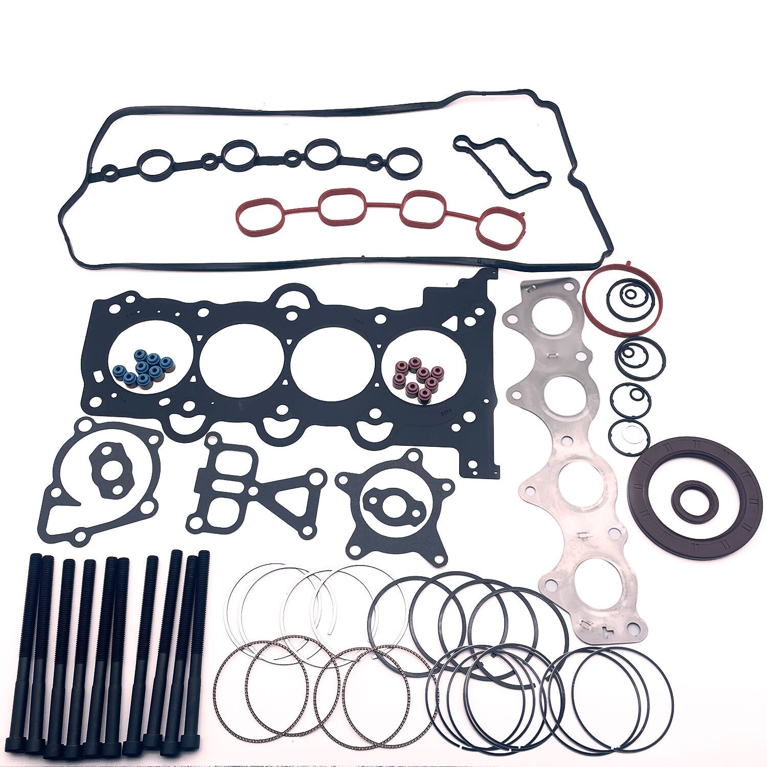 Head Gasket Bolts&Piston Rings Set For Hyundai Kia Accent Rio 1.6L L4 2012-2016
