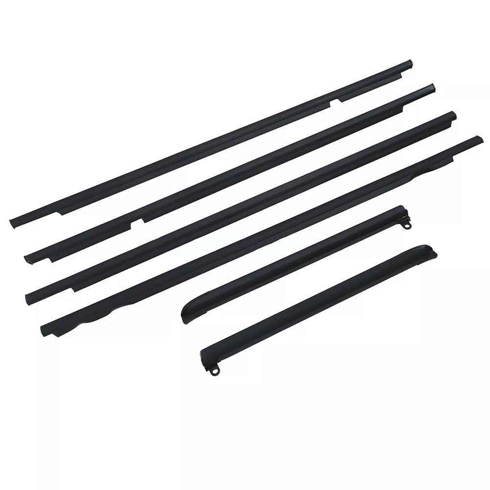 Car Quarter Door Belt Moulding Black Set For 2003-2008 2009 Toyota Prado GX470