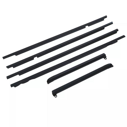 Car Quarter Door Belt Moulding Black Set For 2003-2008 2009 Toyota Prado GX470