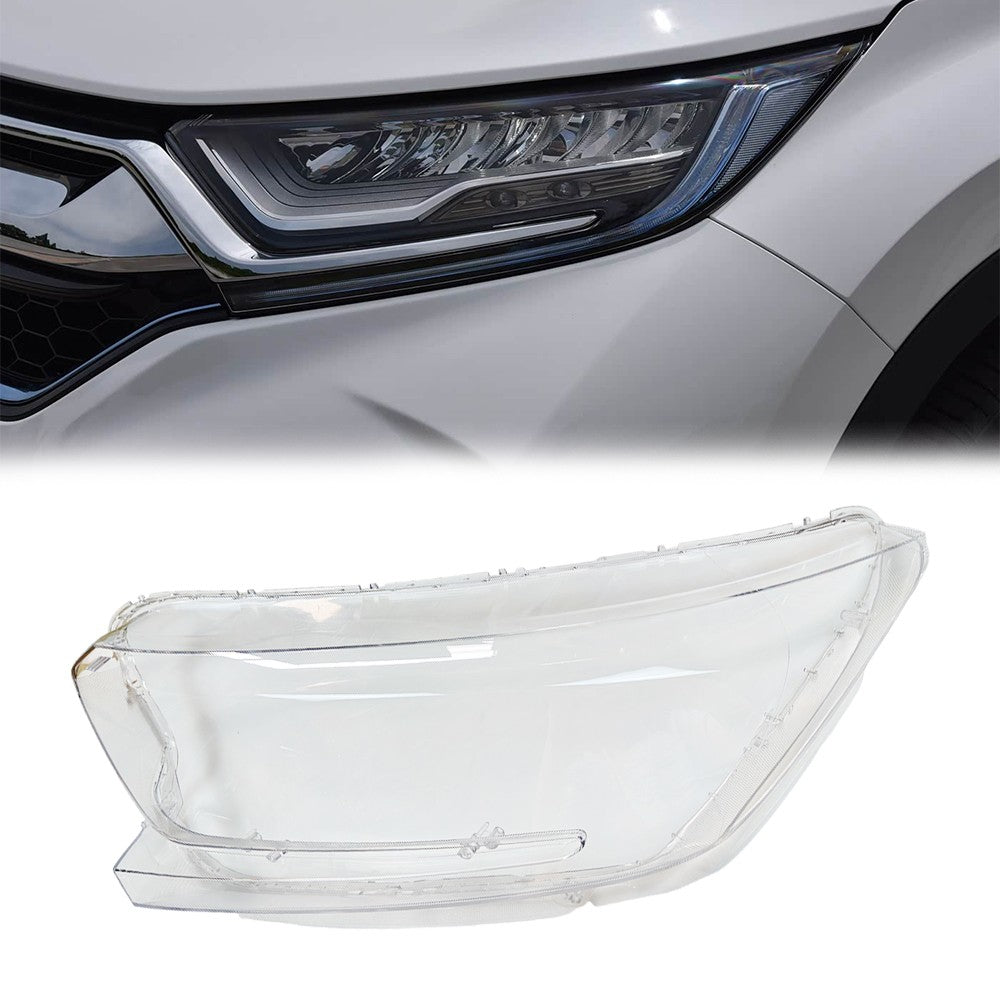 A Pair Front Headlight Lens Cover Shell For Honda CR-V 2017-2022