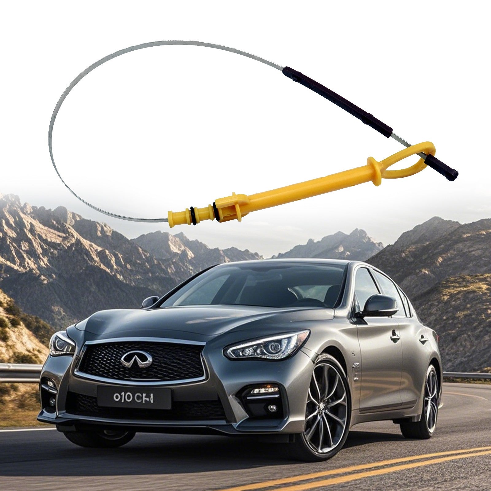 11140-2V70A Oil Dip Stick Level Gauge Fit for Infiniti Q50 2016-2019 Q60 2017-18