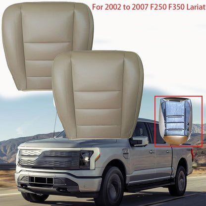 Driver & Passenger Bottom Leather Seat Cover For Ford F250 Super Duty 2002-2007