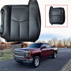 For 2003-2006 Chevy Silverado Avalanche Driver Top Leather Seat cover Dark Gray