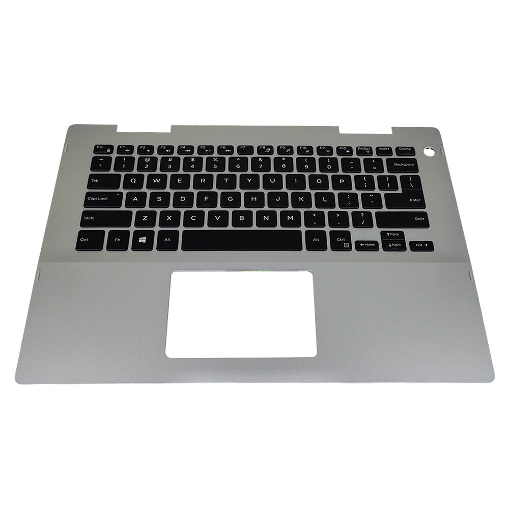 Silver Palmrest For Dell Inspiron 5482 5491 Keyboard w/Backlit Upper Case 041KVJ