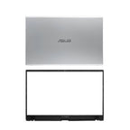 LCD Back Cover Front Bezel Hinges Silver for ASUS VivoBook X512 X512U