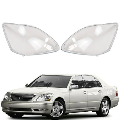 Left & Right Front Headlight Lens Headlamp Cover For Lexus LS430 2004-2006