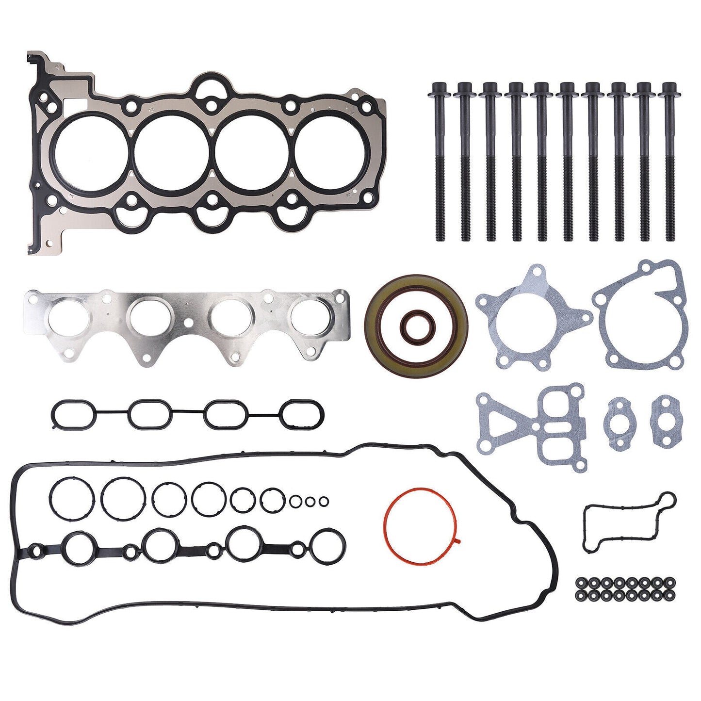 For 2012-2019 Hyundai Kia Accent Rio 1.6L L4 DOHC 16V Head Gasket With Bolts Set