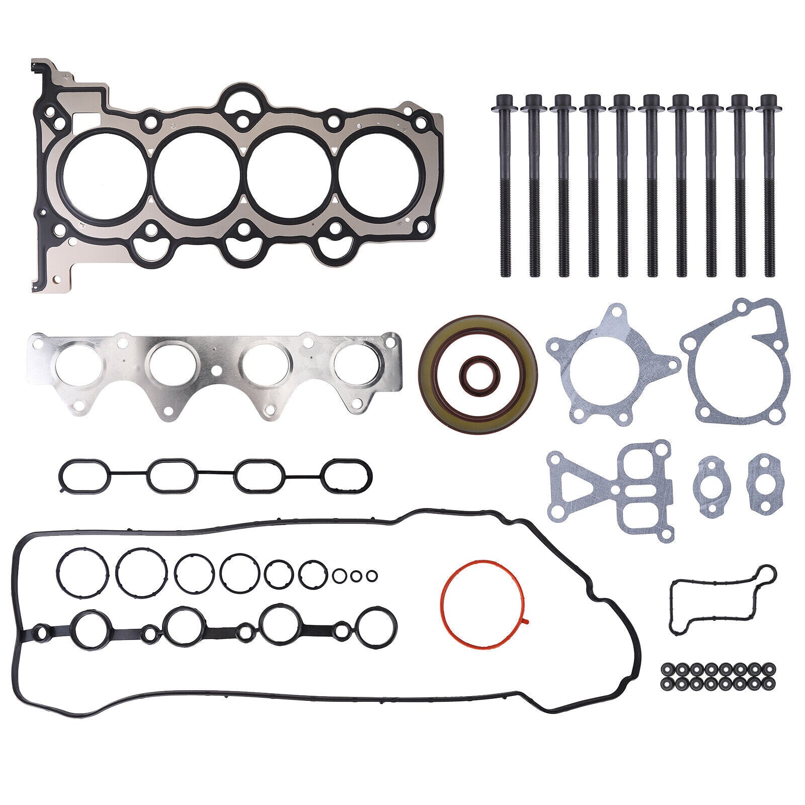 For 2012-2019 Hyundai Kia Accent Rio 1.6L L4 DOHC 16V Head Gasket With Bolts Set