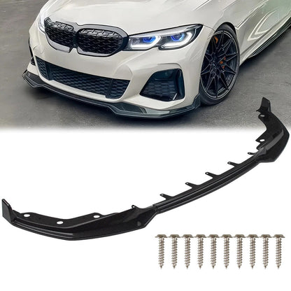 Carbon Fiber Style M Front Bumper Lip For 2019-22 Bmw G20 3 SERIES 330I M340I