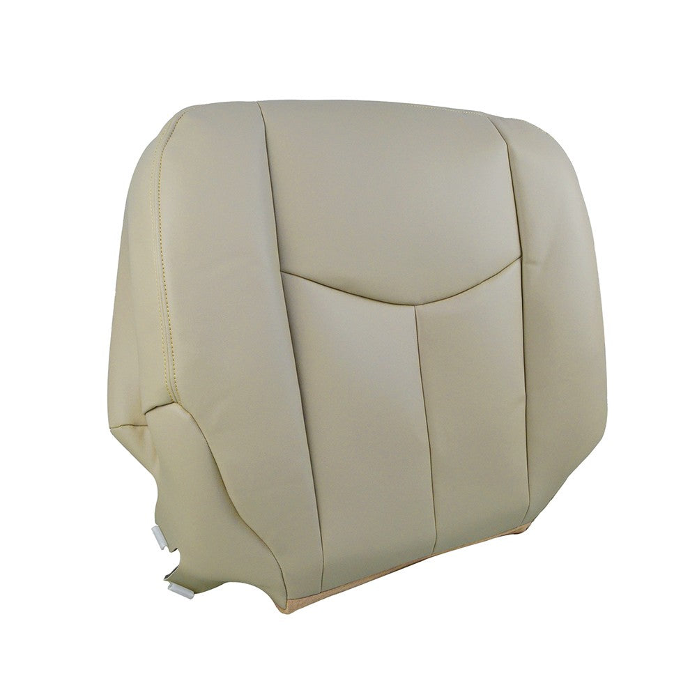 Driver Passenger Bottom & Top Leather Seat Cover Tan For 2003-2006 Chevy Tahoe