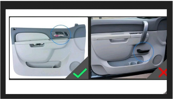 Driver Side Door Armrest Repair Fits For 10-2014 Chevy Tahoe Silverado Gray