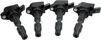 4 Ignition Coils Pack UF764 and Iridium Spark Plugs for K-ia Optima 2L 2.4L