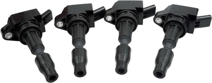 4 Ignition Coils Pack UF764 and Iridium Spark Plugs for K-ia Optima 2L 2.4L