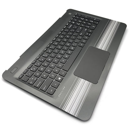 For HP Pavilion 15-AW 15-AU023CL 15-AU Palmrest Keyboard Non-Backlit 856026-001