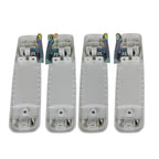 Set of 4 Bright White Door Handles For Dodge Ram 1500 2500 3500 2012-2018
