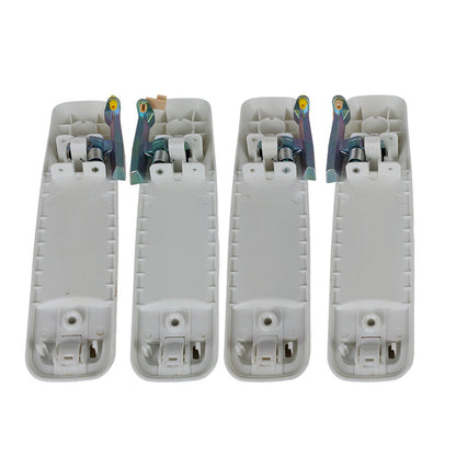 Set of 4 Bright White Door Handles For Dodge Ram 1500 2500 3500 2012-2018