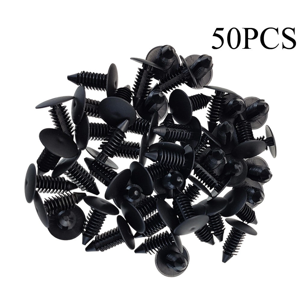 50x Bumper Fastener Rivet Clips Fender Shield Retainer Push Pin For Ford