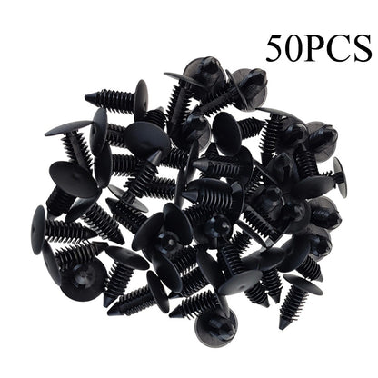 50x Bumper Fastener Rivet Clips Fender Shield Retainer Push Pin For Ford