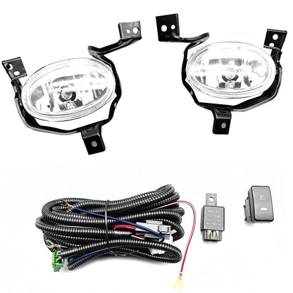 Left+Right Front Bumper Fog Lights+Switch+Wiring For 2010-2011 Honda CR-V CRV