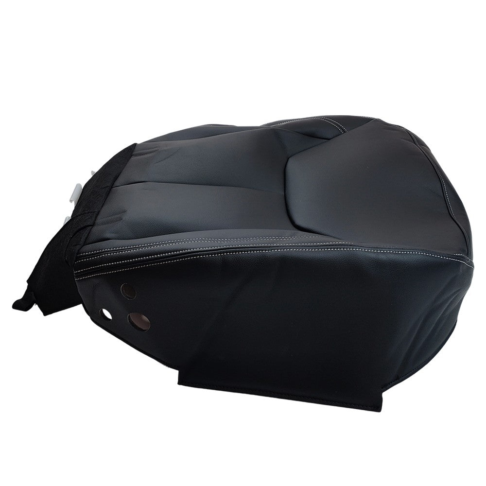 Passenger Bottom Leather Seat Cover Black For 2011-2017 Jeep Wrangler Rubicon