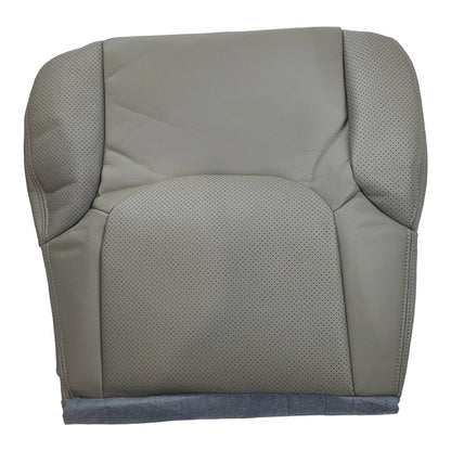 For 2005-2021 Nissan Frontier Driver Bottom Perforated Leather Seat Cover Gray