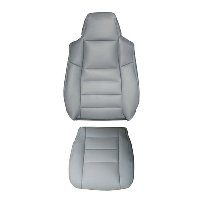 For 2002-2007 Ford F250 F350 Super Duty Driver Side Leather Seat Cover Gray