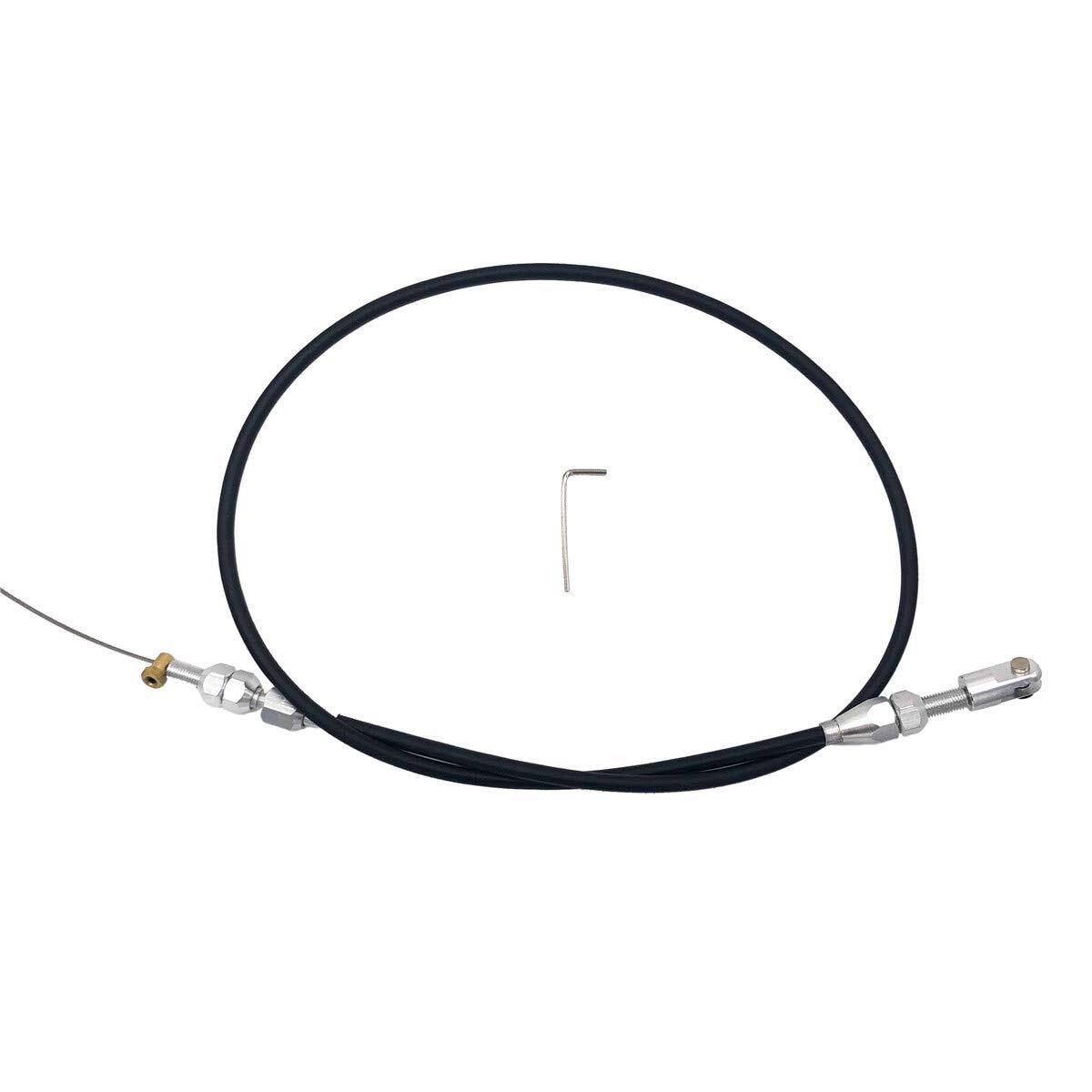 36" Stainless Steel Black Throttle Cable for LS1 Chevy 4.8 5.3 5.7 6.0 Engine LS