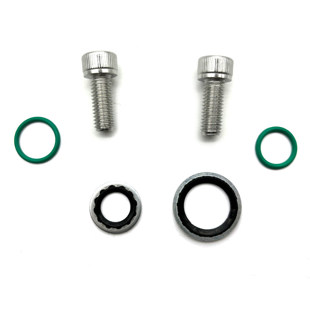 LS Swap AC Compressor Adapter Fittings For Denso 10S17F & 10S20F