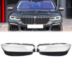 For 2019-2022 BMW 7 Series G11 G12 New A Pair Headlight Lens Clear Cover Shell