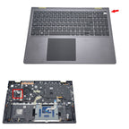 New Gray Palmrest Backlit Keyboard Touchpad For Dell Vostro 15 5510 5515 0JVYYX