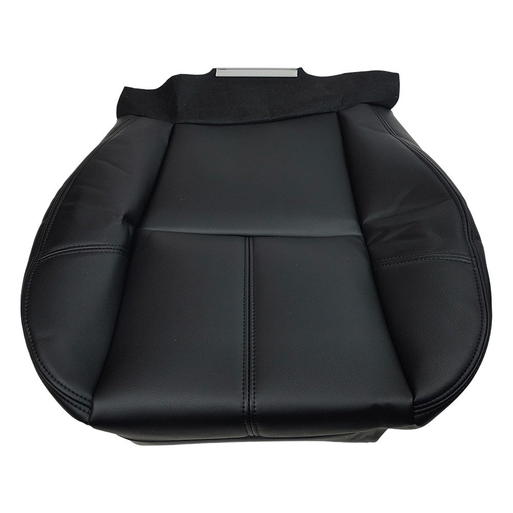 For 2007-13 Chevy Silverado 1500 2500 HD Driver Bottom Leather Seat Cover Black