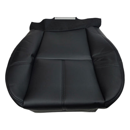 For 2007-13 Chevy Silverado 1500 2500 HD Driver Bottom Leather Seat Cover Black