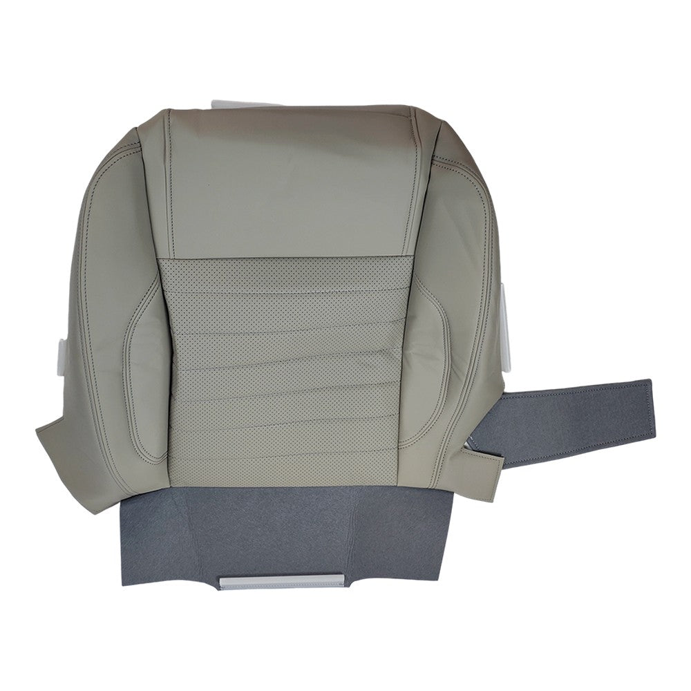 For Ford Mustang 2010-2014 Driver&Passenger Side Bottom Leather Seat Cover GRAY