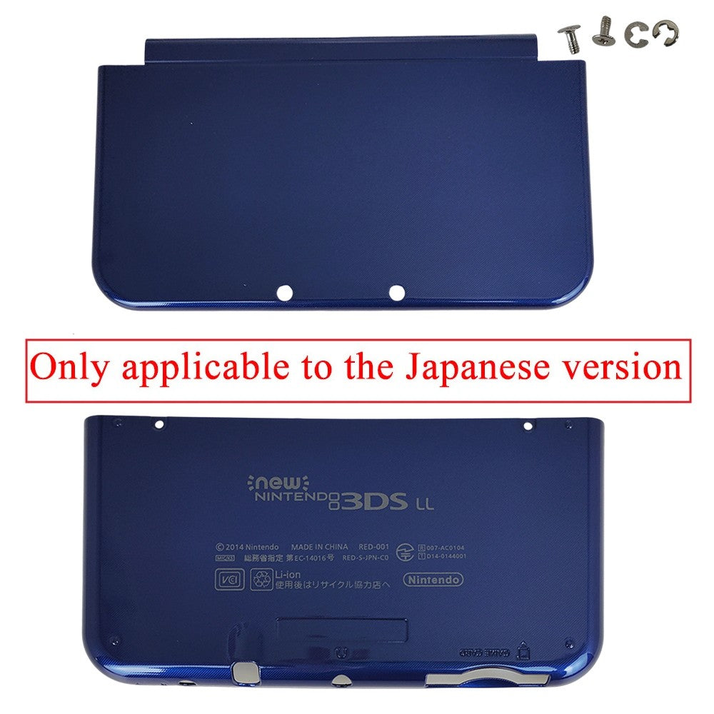 Top Bottom Cover Replacement Housing Shell Case For New Nintendo 3DS  LL XL Blue