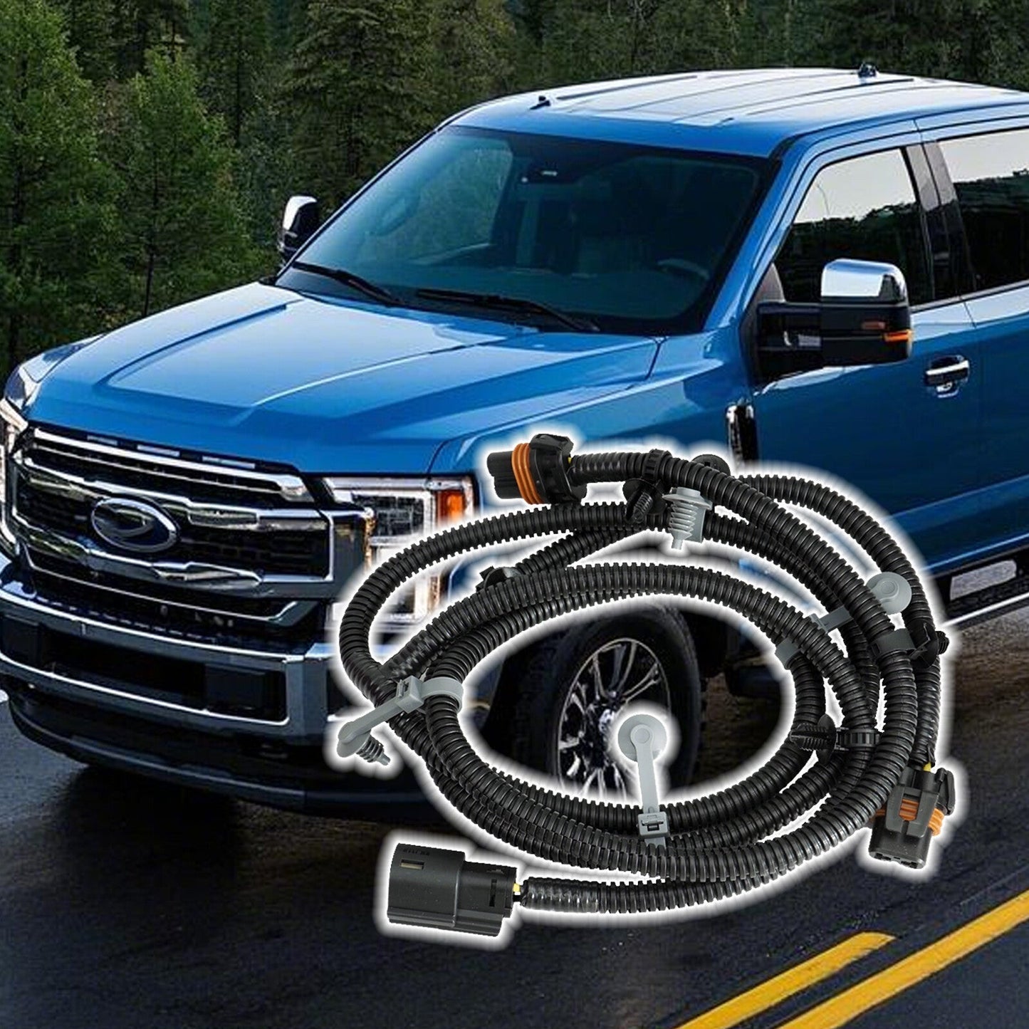 BC3Z-15A211-A Fog Lamp Wiring Harness Assembly for Ford Super Duty F-250 F-350