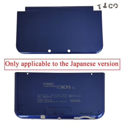 Top Bottom Cover Replacement Housing Shell Case Blue for Nintendo 3DS XL LL