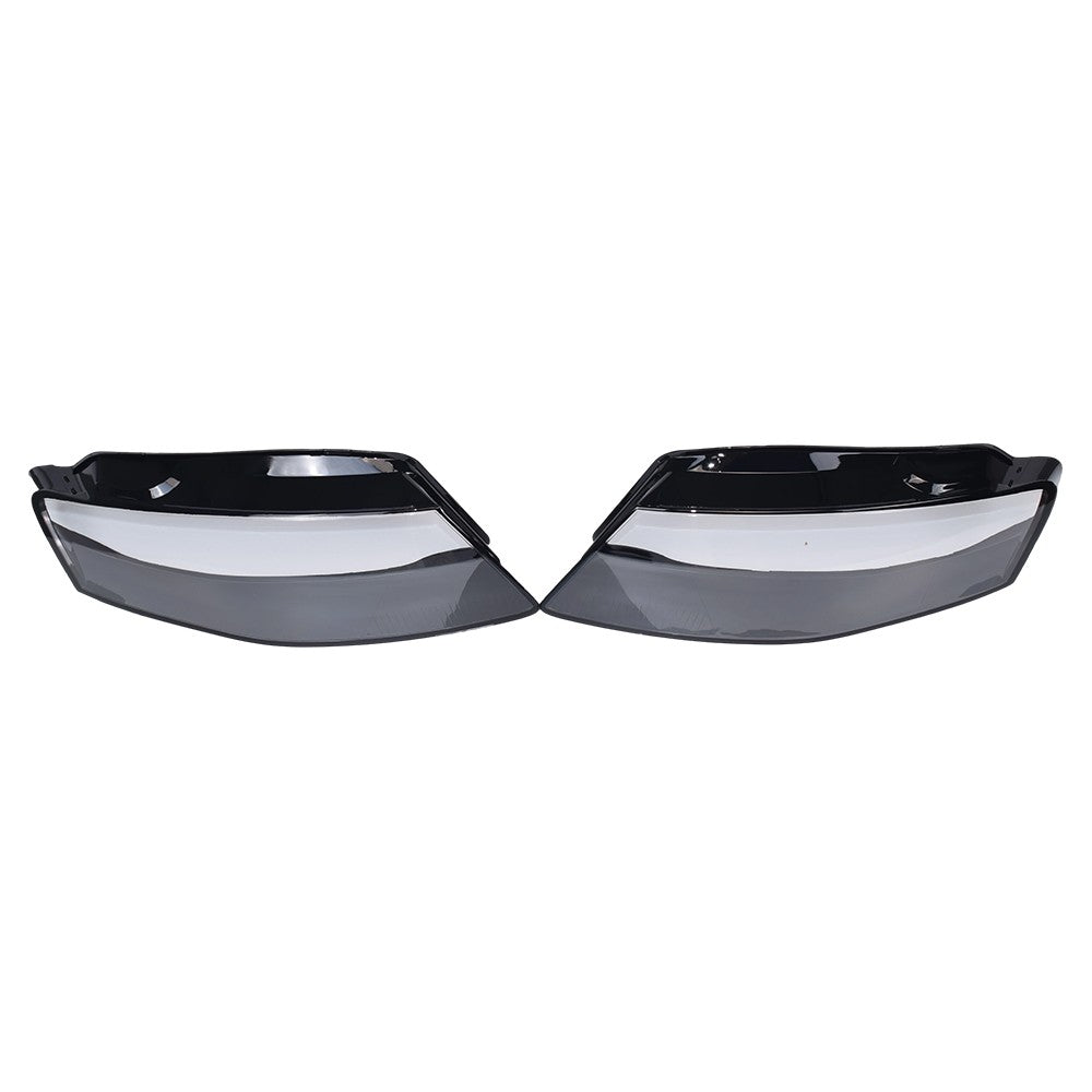 2PCS Left & Right For 2009-2012 Audi A4 Headlamp Cover Headlight Lens Cover
