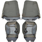 Driver Passenger Bottom&Top Cloth Seat Cover Gray  For 2015-2020 Ford F150 XLT