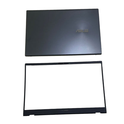 For Asus Zenbook 14 Q408UG UX425U UX425E Top Back Cover+ Bezel Hinges Dark Green