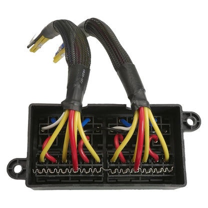 12V Fuse Relay Box 4pcs 4Pin Relays Pre-Wired ATC/ATO Blade for Car Truck Boat