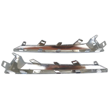 Left&Right Front Fog Light Cover Trim Chrome For 2017 2018 Subaru Forester