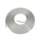 Performance 3/8" Diameter 25' Coiled Tubing Fuel Line Aluminum Silver New