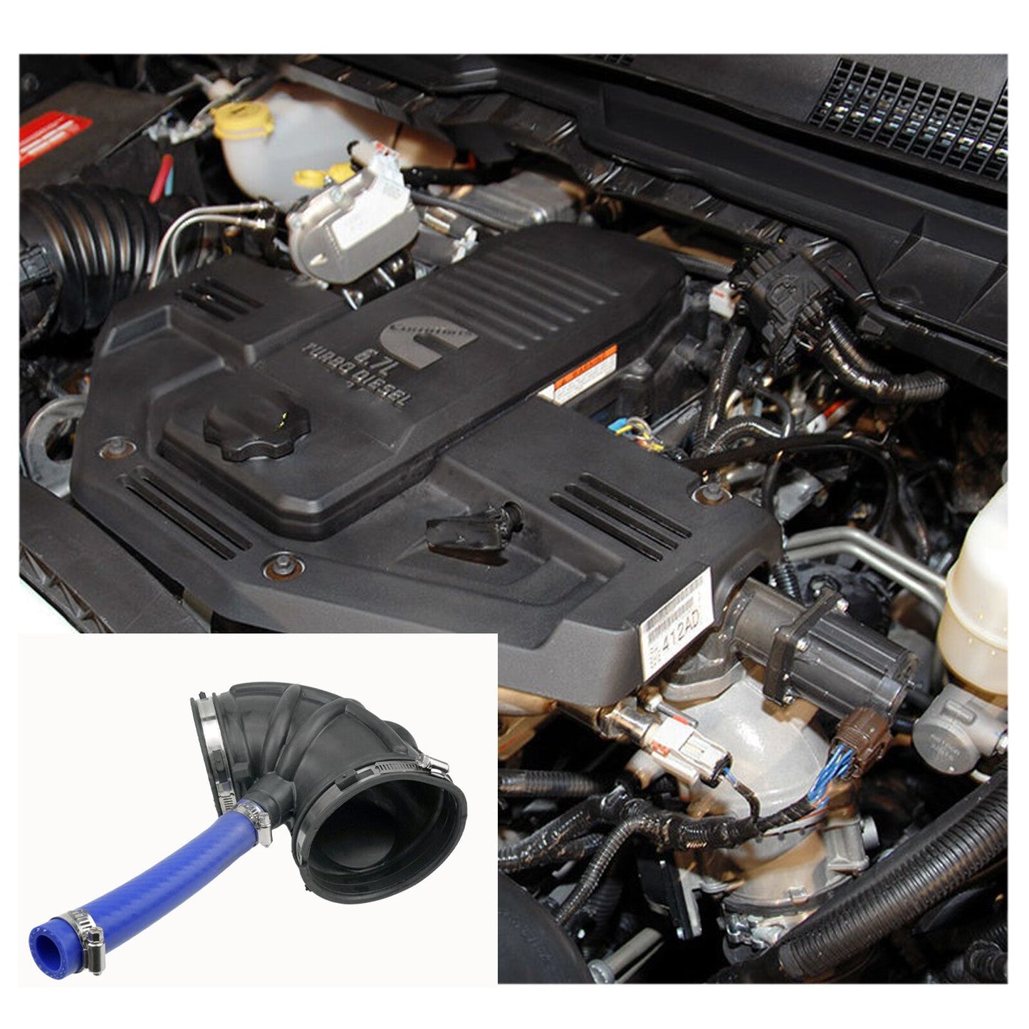 Air Intake Hose For Dodge Ram 2500 3500 4500 5500 6.7L Cum-mins Diesel 2007-2018