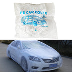 Clear Plastic Disposable Car Cover Temporary Universal Rain Dust Garage 5 Pack