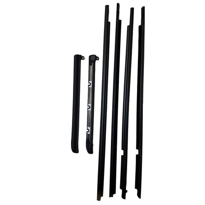 Car Quarter Door Belt Moulding Black Set For 2003-2008 2009 Toyota Prado GX470