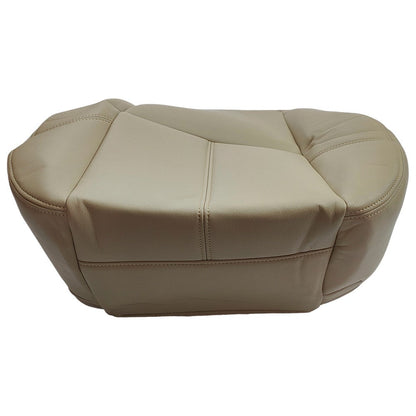 For 2007 2008 - 2012 Chevy Silverado Driver Bottom Leather Seat Cover Tan