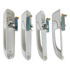 Set of 4 Bright White Door Handles For Dodge Ram 1500 2500 3500 2012-2018