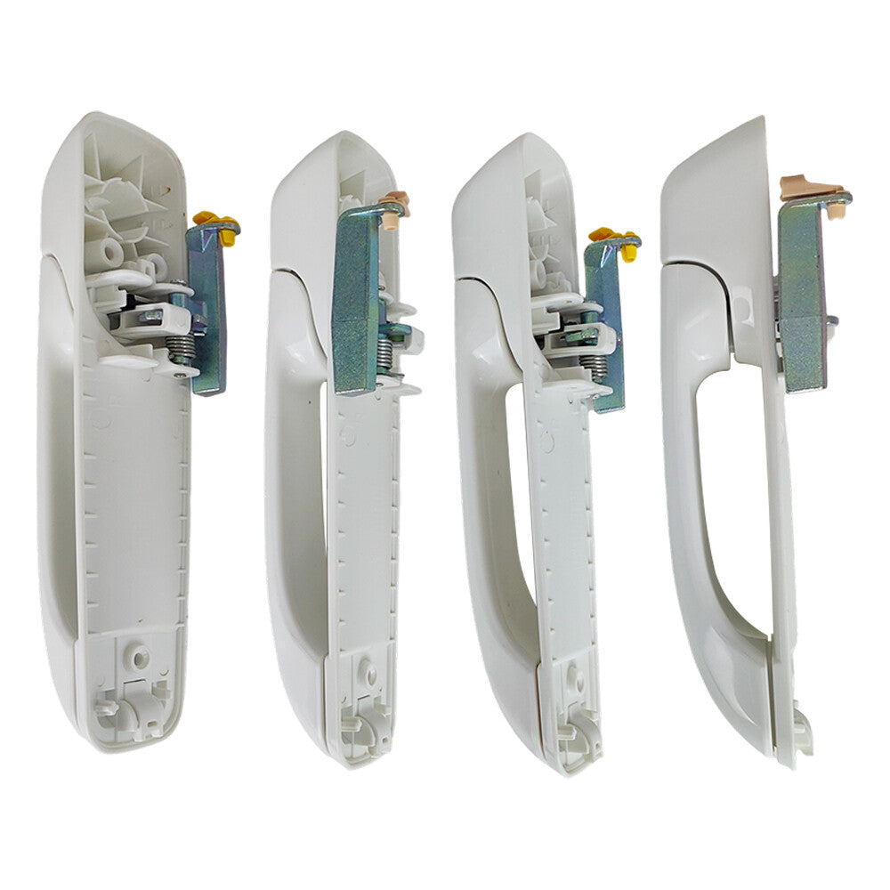 Set of 4 Bright White Door Handles For Dodge Ram 1500 2500 3500 2012-2018
